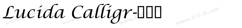 Lucida Calligr字体转换